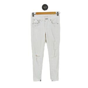 Rag & Bone Distressed Ankle Zipper Denim Jeans #200-19